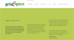 Desktop Screenshot of gruen-und-bunt.de